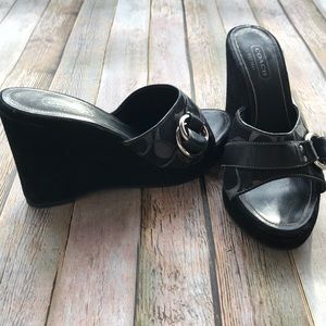 Coach Wedge Slides